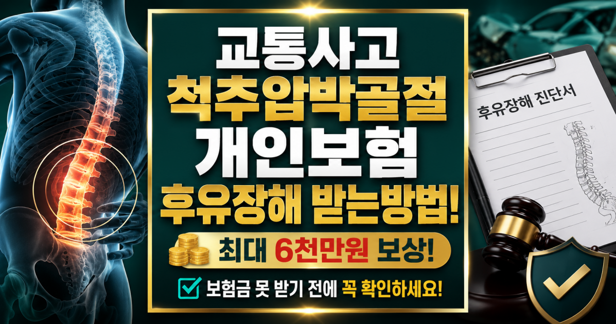 교통사고 척추압박골절 요추1번 개인보험 상해후유장해 보험금 손해사정사 상담.png