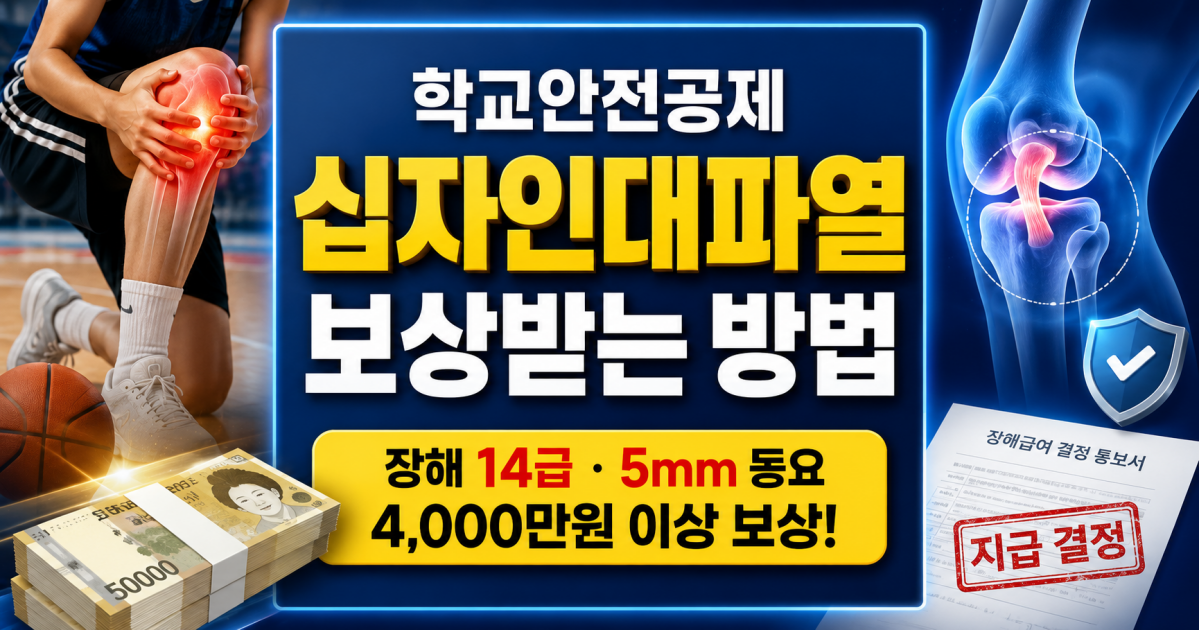 학교안전공제 십자인대파열 14급 받으려면 5mm이상 무릎관절동요 검사 필수입니다.png