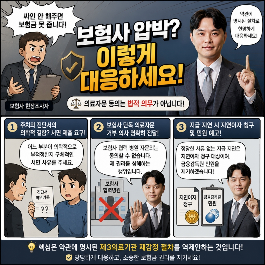 보험회사가 의료자문동의를 요청해도 거절하면됩니다.jpg